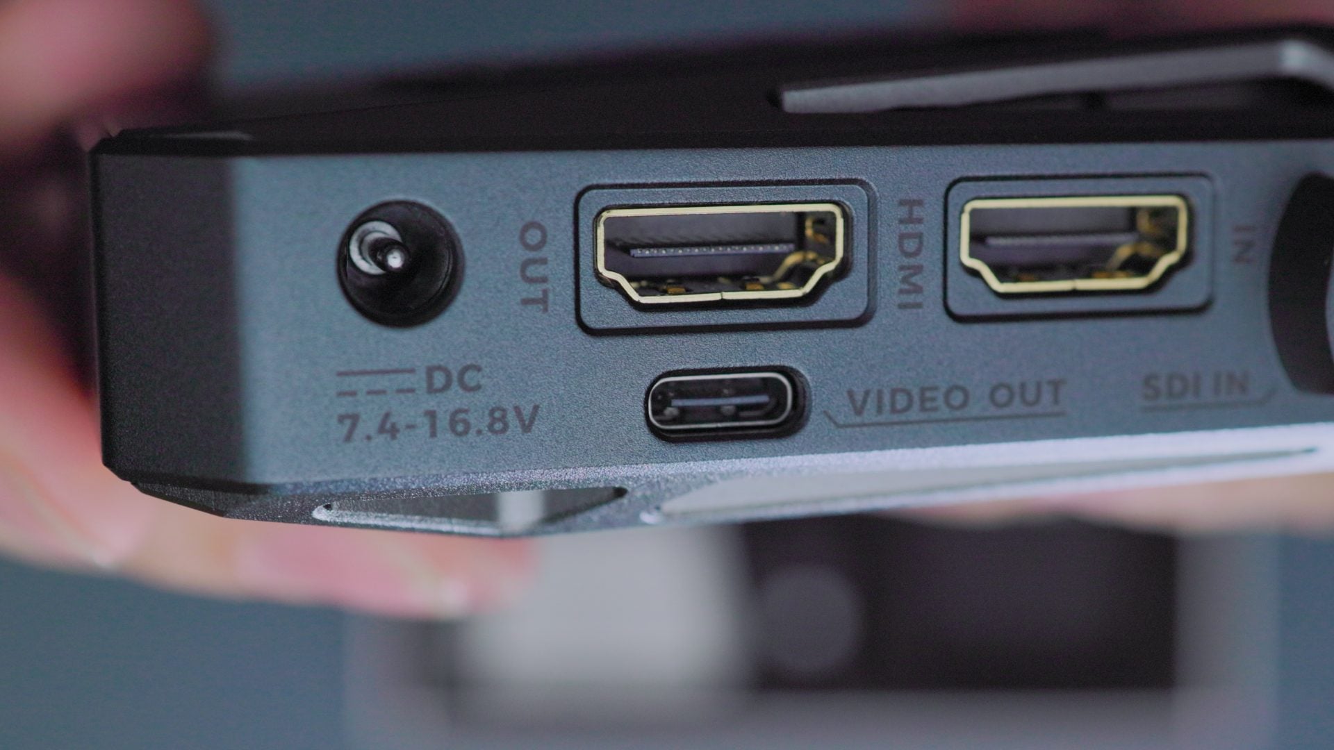 Accsoon CineView Master 4K ports: HDMI, SDI and USB-C