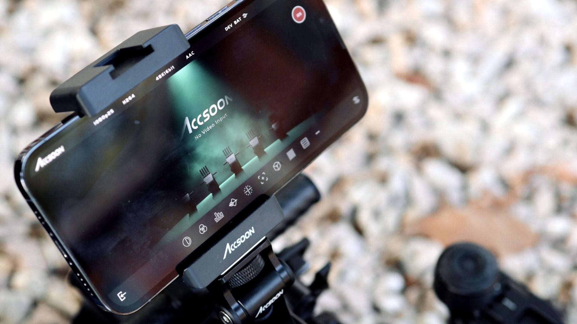 ACcsoon SEE App on an iPhone