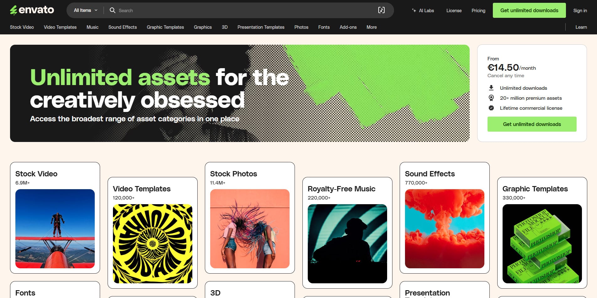 Envato Homepage