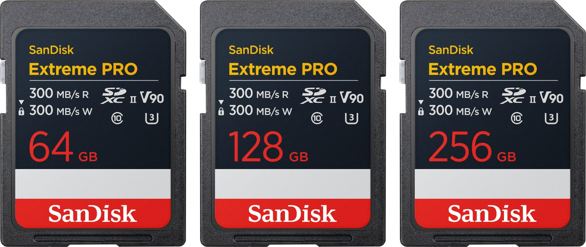 SanDisk Extreme Pro UHS-II V90 SD Cards