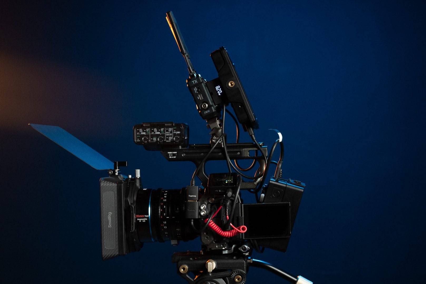 SmallRig HawkLock with a Sony FX30 side view (port side)