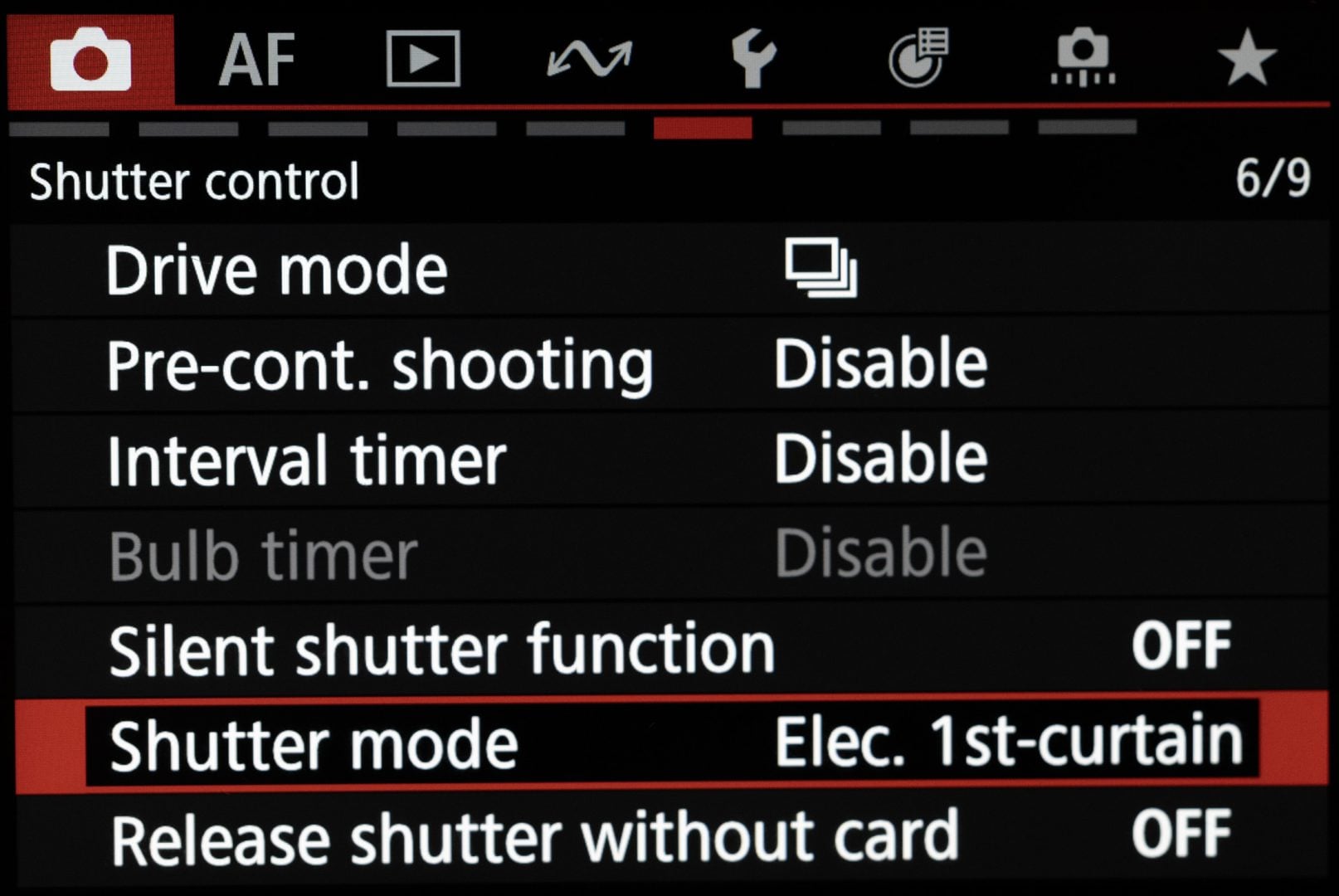 canon best settings