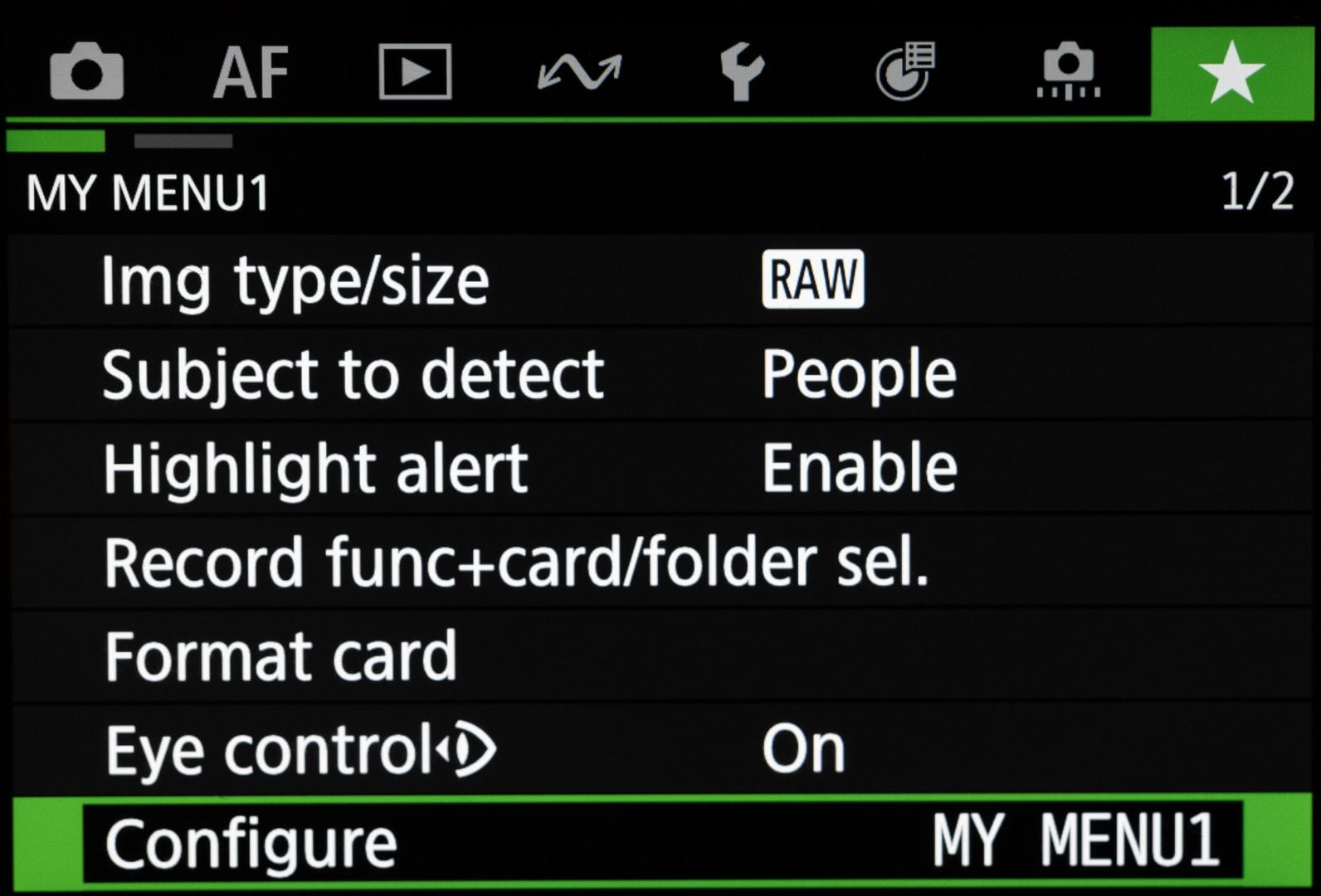 best settings for canon