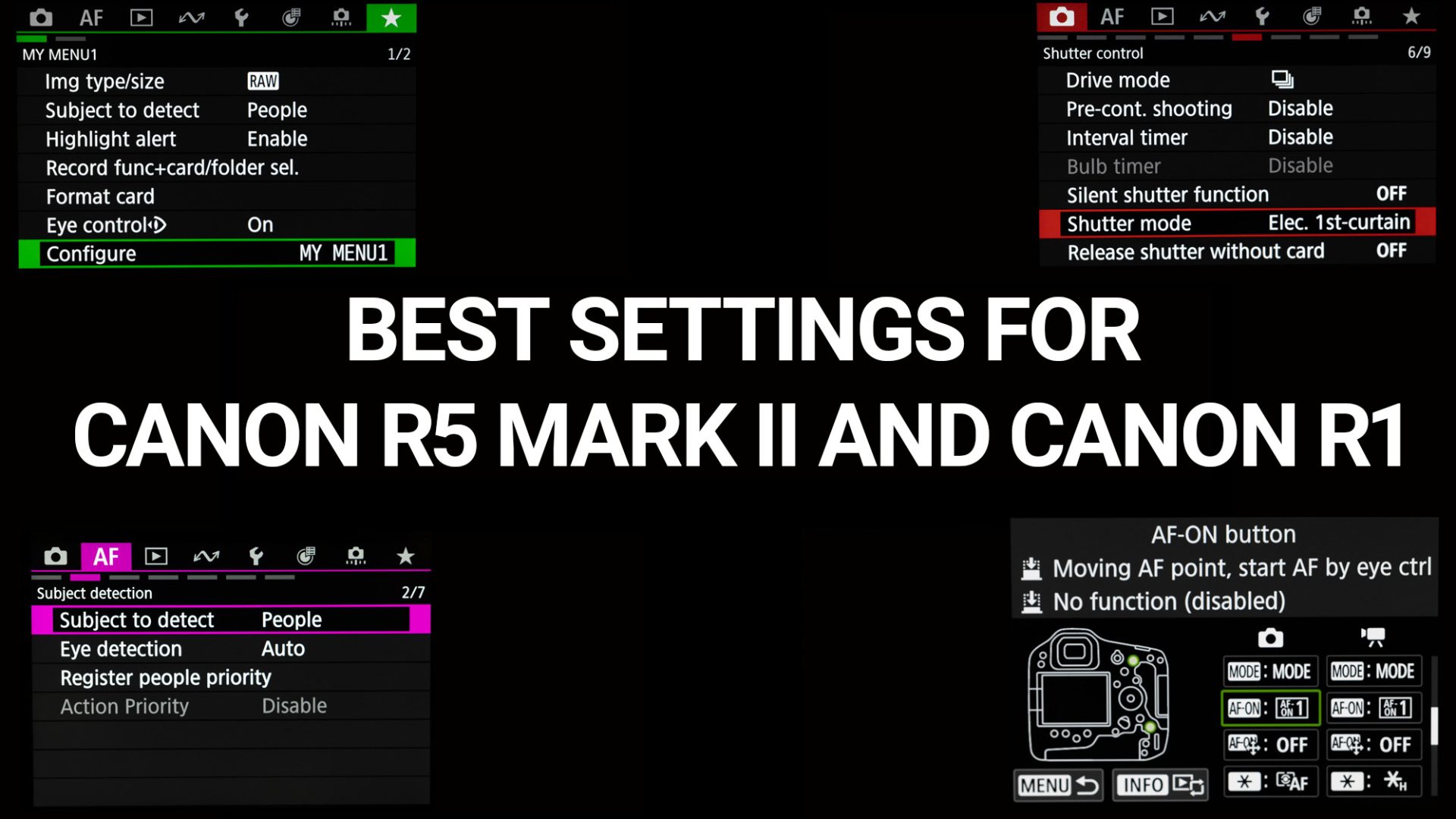 canon best settings