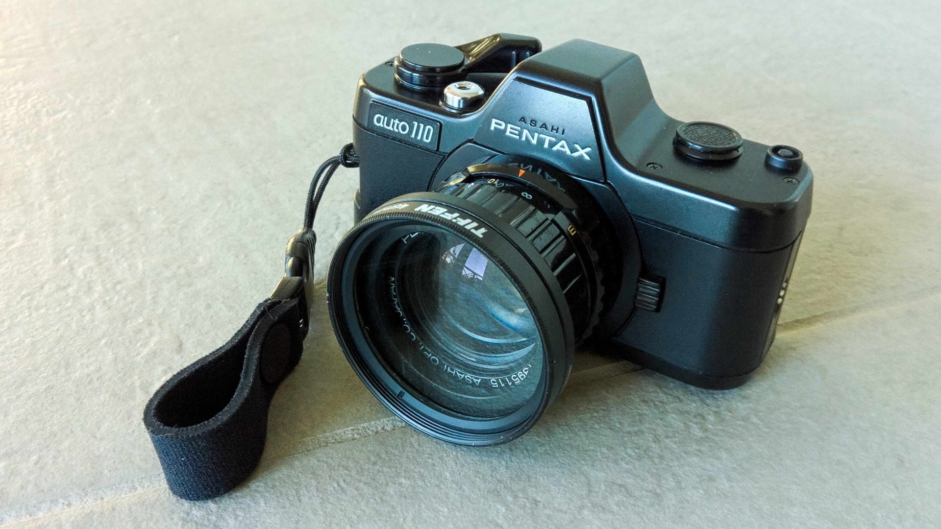 Pentax 110 with finger cuff
