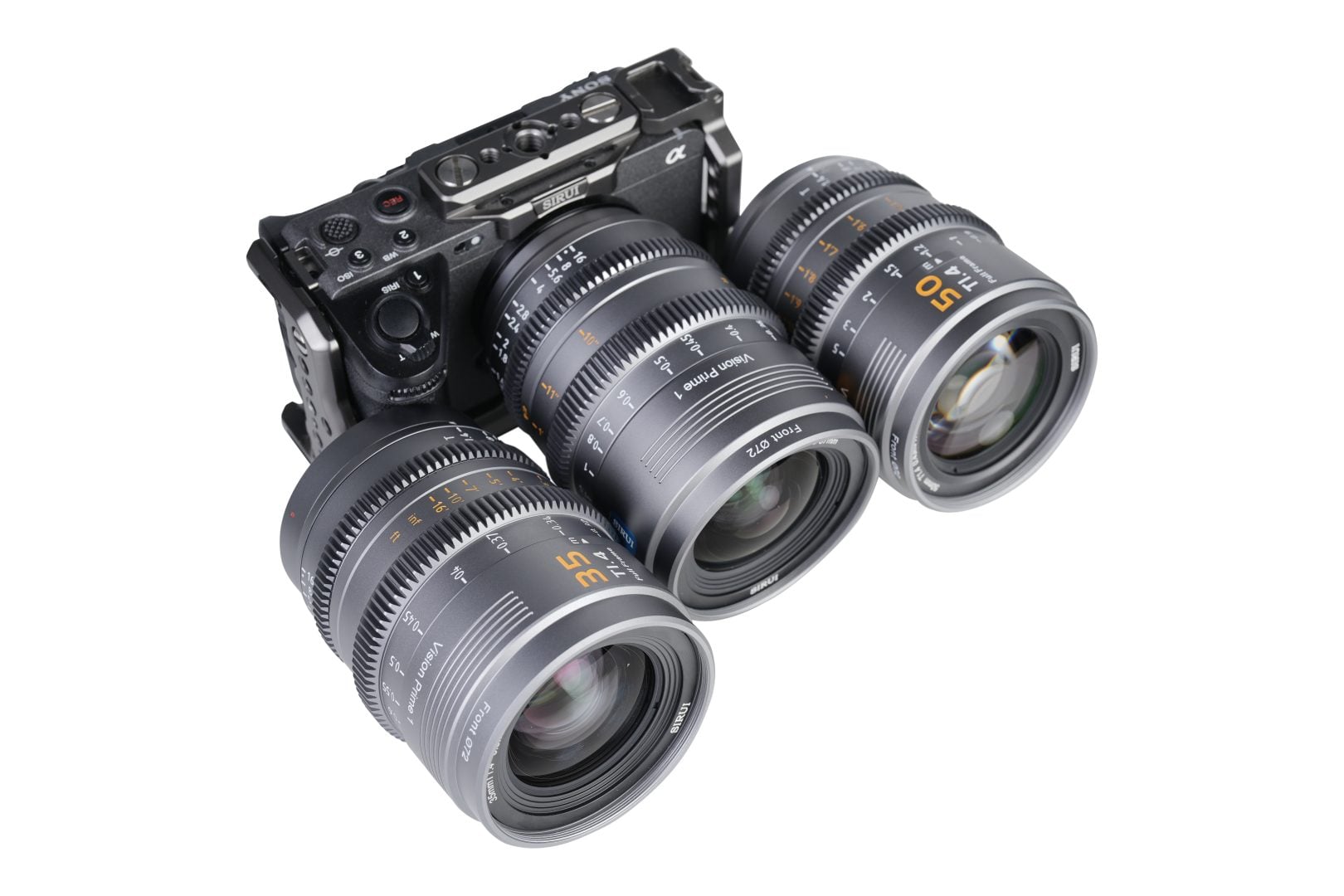Sirui Vision Prime 1 three lenses