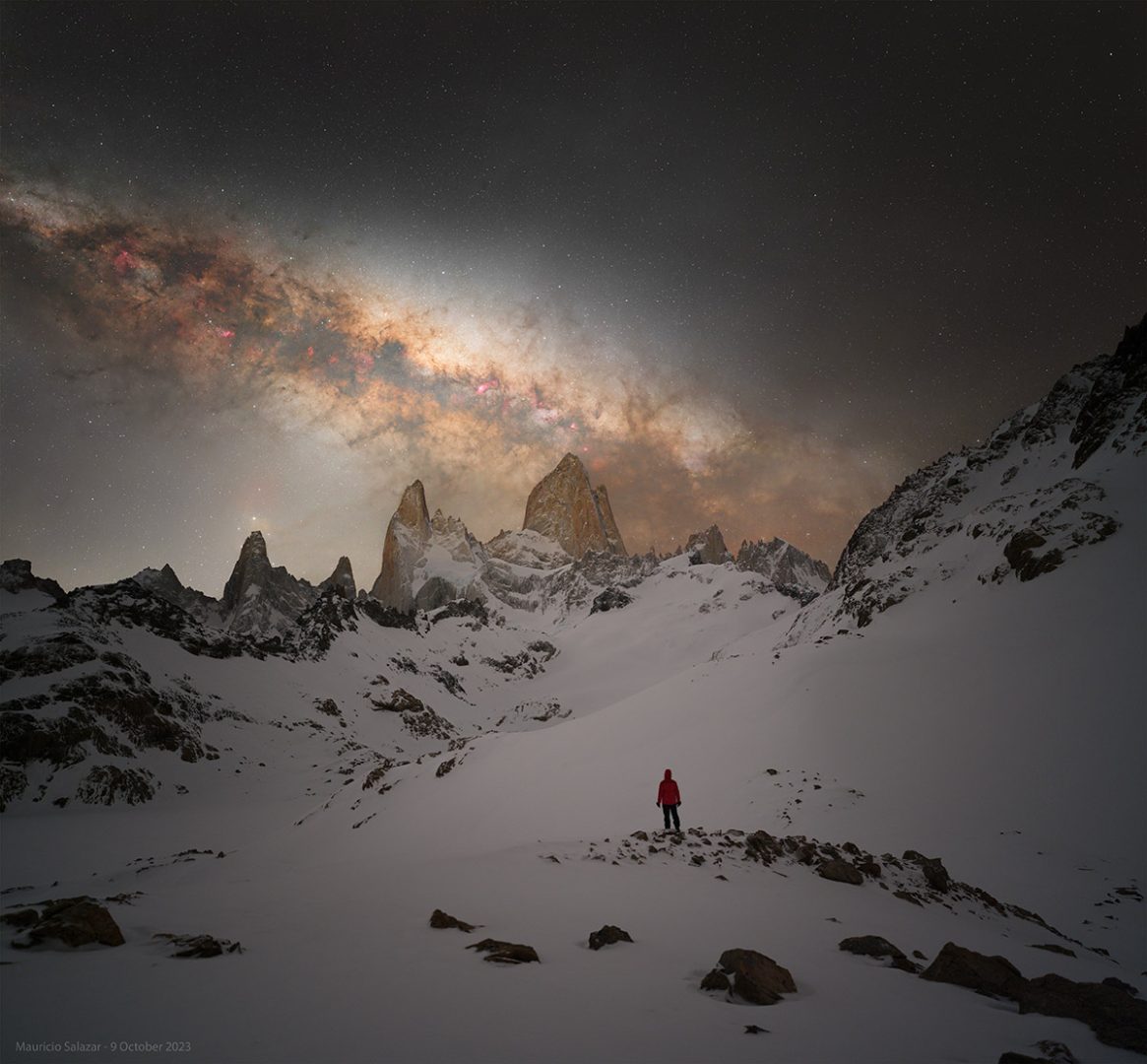 Milky way over Mount Fitz Roy, El Chalten, Argentina