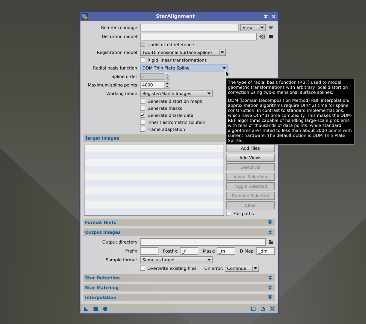 Star alignment is improved with the new DDM
