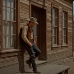 A cinematic cowboy scene generated using Google Veo 2