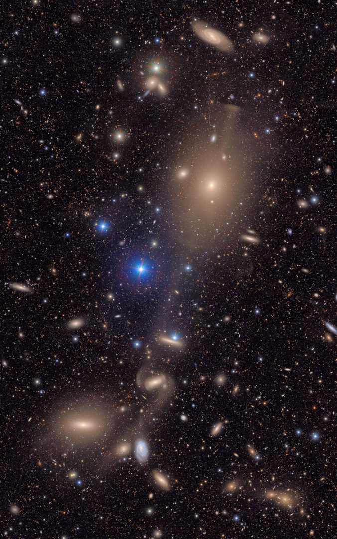 A section of the Virgo galaxy cluster. Credit: NSF-DOE Vera C. Rubin Observatory