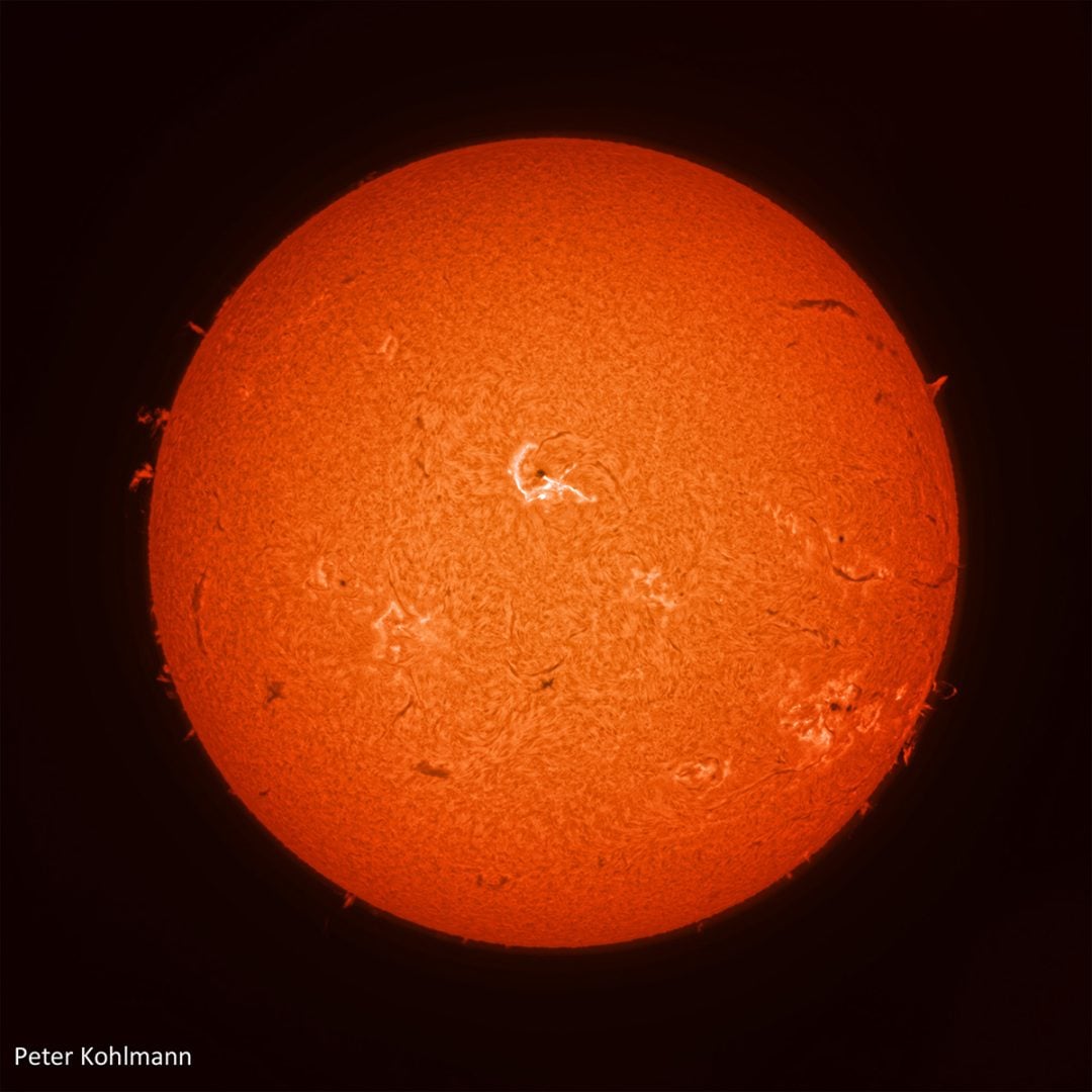 The sun photographed with Acuter Elite Phoenix 40