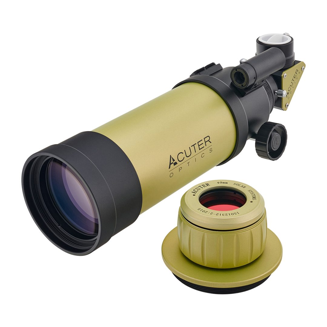 The front-mounted etalon can be removed for night-time astrophotography