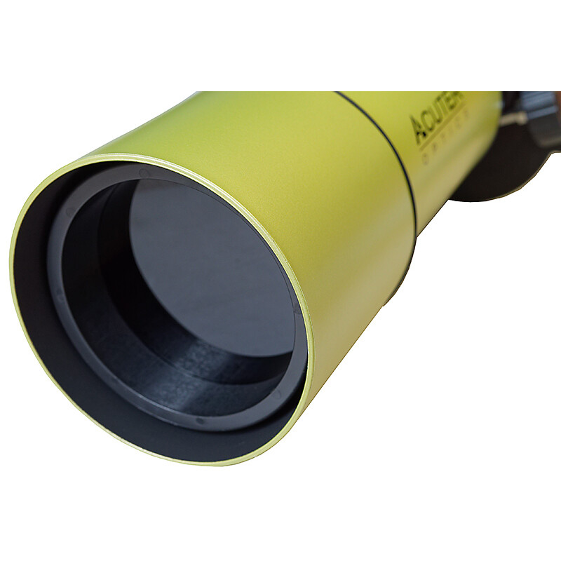 The telescope has an 80mm aperture