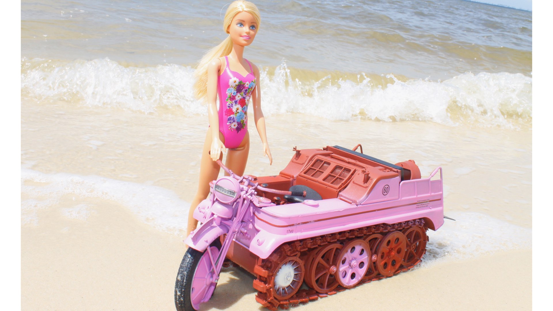 Barbie on the beach