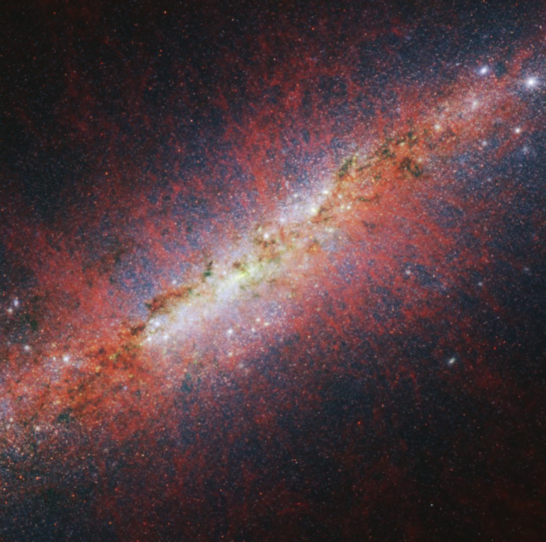 JWST's earlier (2024) view of the Cigar Galaxy. Credit: NASA, ESA, CSA, STScI, A. Bolatto (UMD)