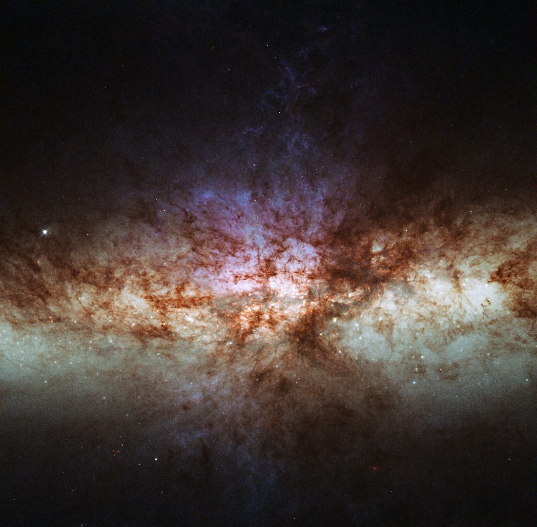 Hubble's view of the Cigar galaxy in visible light. Credit: ESA/Hubble & NASA