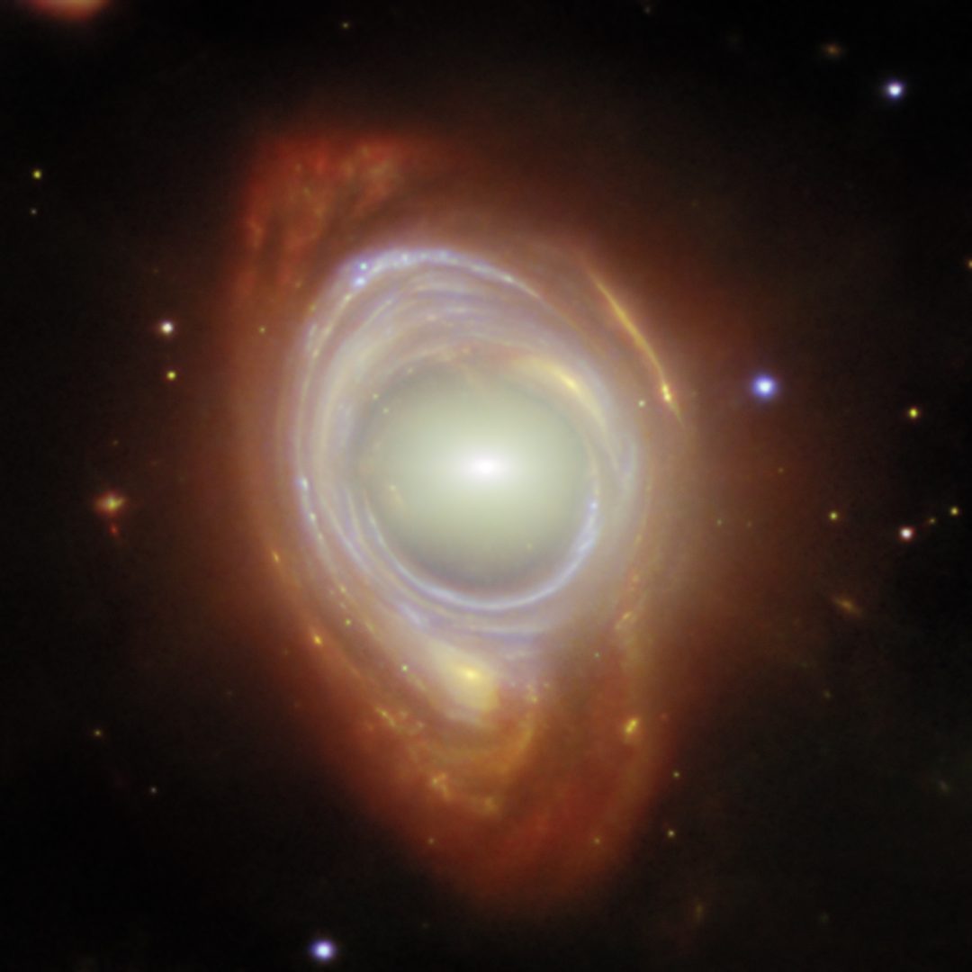 This new NASA/ESA/CSA James Webb Space Telescope image features a rare cosmic phenomenon called an Einstein ring. Credit: ESA/Webb, NASA & CSA, G. Mahler