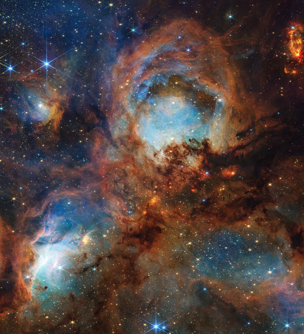 NASA’s James Webb Space Telescope’s near-infrared view of the Cat’s Paw Nebula. Credit: NASA, ESA, CSA, STScI