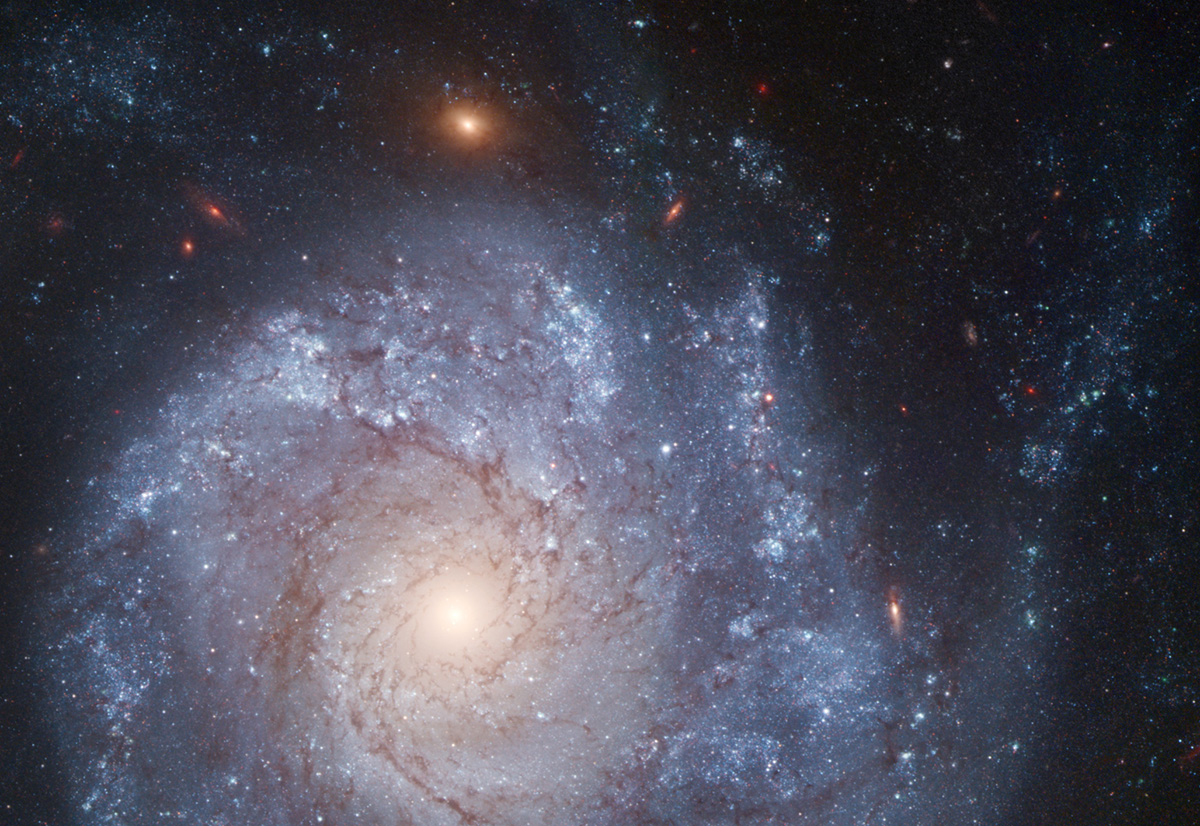 This Hubble image of NGC 1309 was captured in 2014. Credit: NASA, ESA, The Hubble Heritage Team, (STScI/AURA) and A. Riess (STScI)