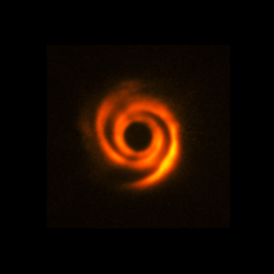 The disc around the star HD 135344B as seen with SPHERE. Credit: ESO/T. Stolker et al.