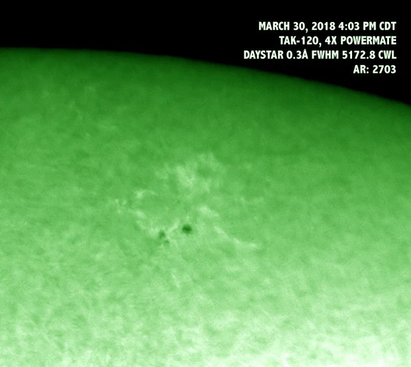 The sun through Daystar Magnesium Quark