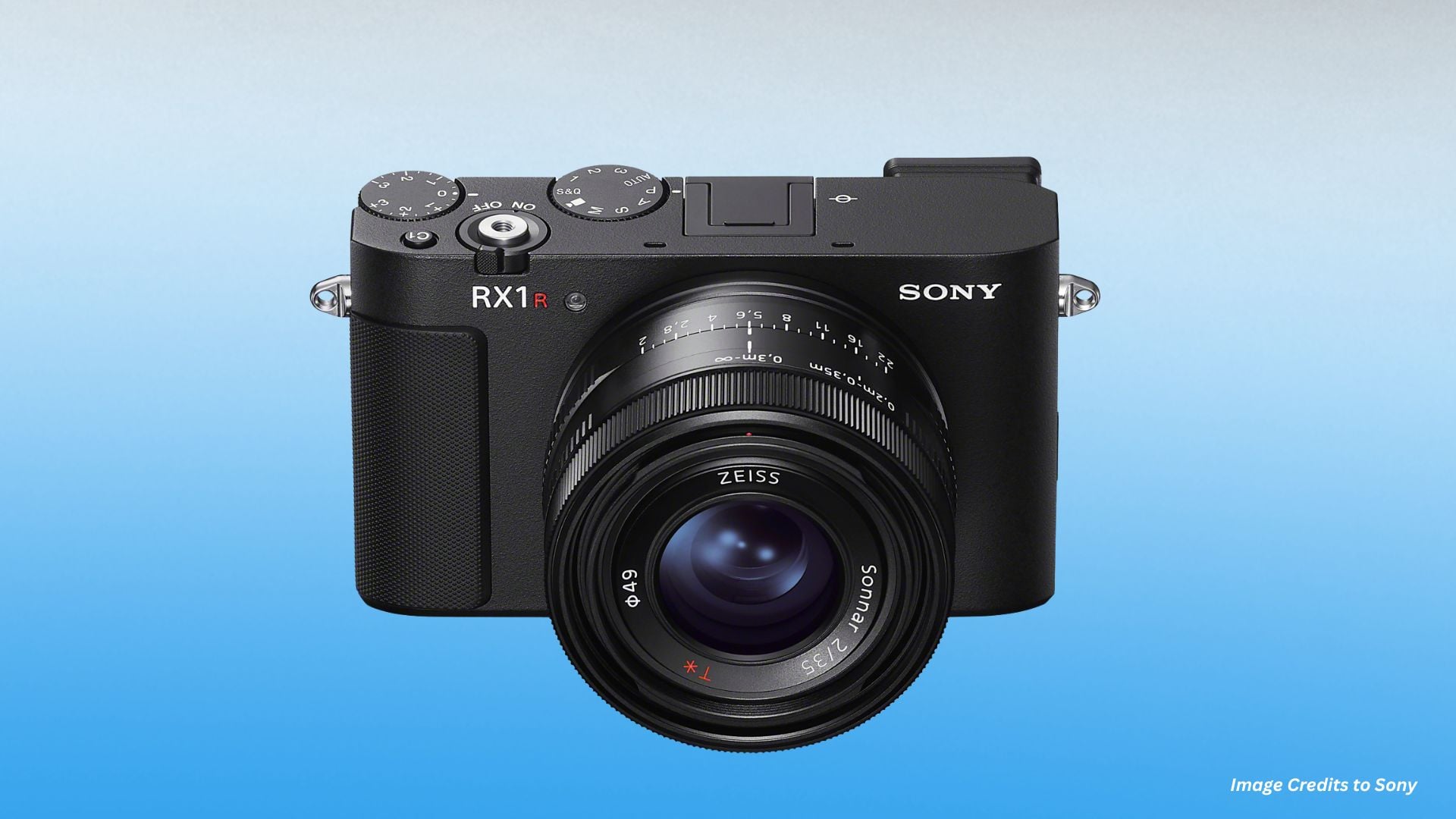 The Sony RX1R III compact digital camera with a focus on its advanced lens and sleek body design.