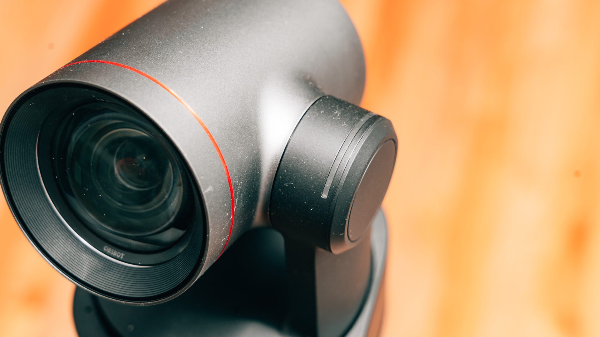 A close-up photography of the OBSBOT Tail 2 AI-Powered PTZ Camera.