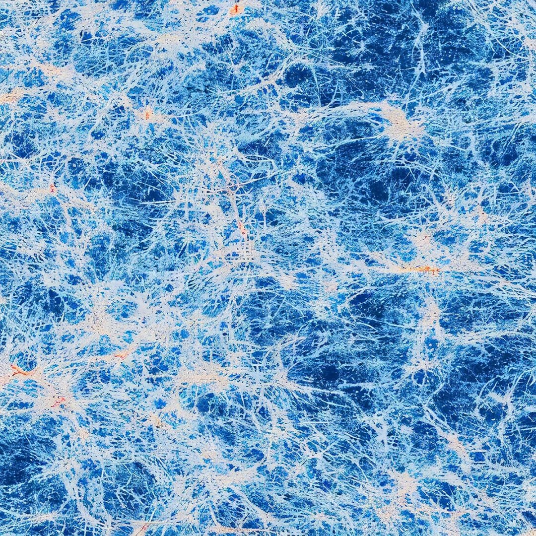 Simulation of a vast region of the universe based on the current cosmological model and performed using supercomputers. Credit: Alejandro Benitez-Llambay/Universität Mailand-Bicocca/MPA