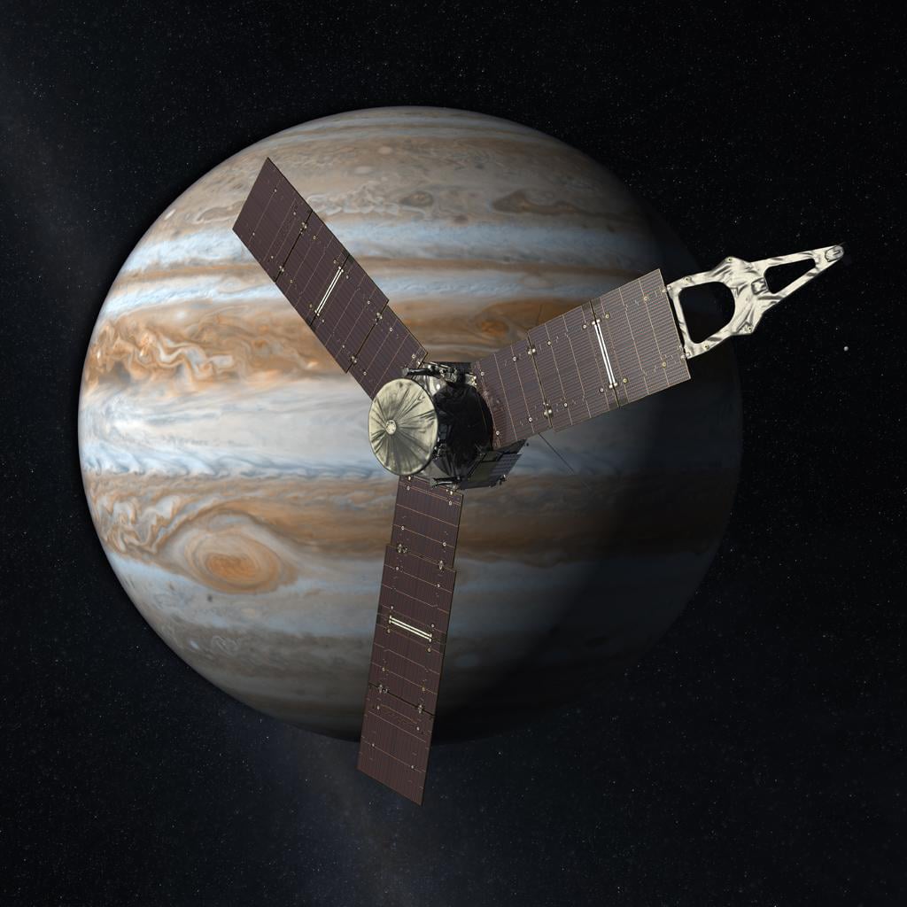 Juno spacecraft. Credit: NASA JPL