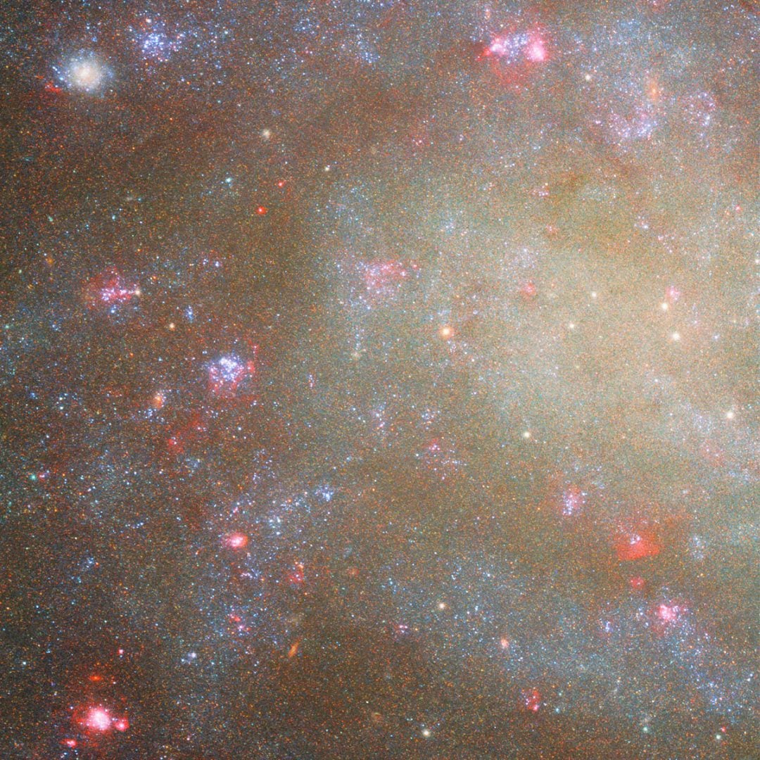 H-Alpha emission regions in NGC 45. Credit: ESA/Hubble & NASA, D. Calzetti, R. Chandar Acknowledgement: M. H. Özsaraç