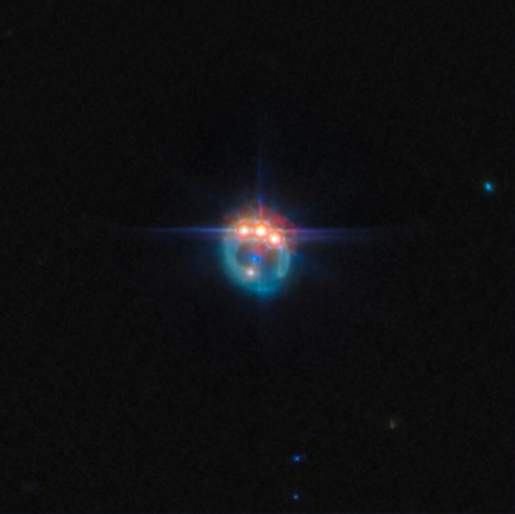 JWST's image of RX J1131-1231. Credit: ESA/Webb, NASA & CSA, A. Nierenberg