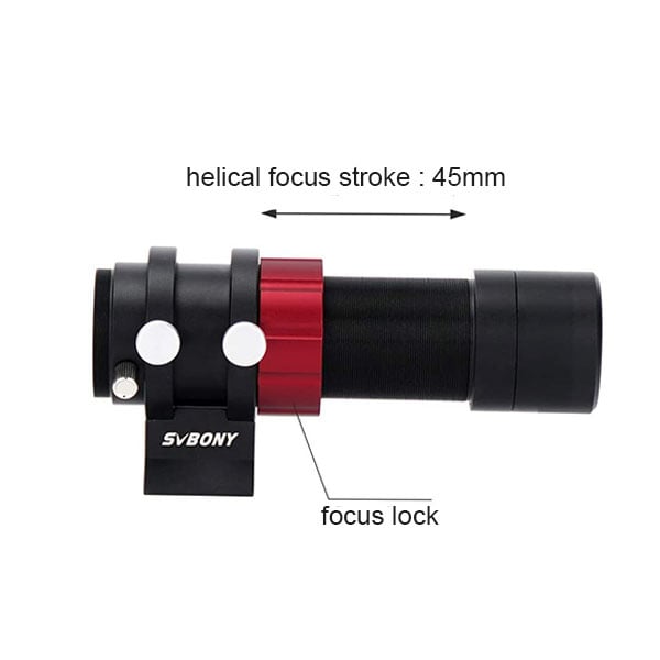 The 30mm SV165 has a helical focus stroke of 45mm