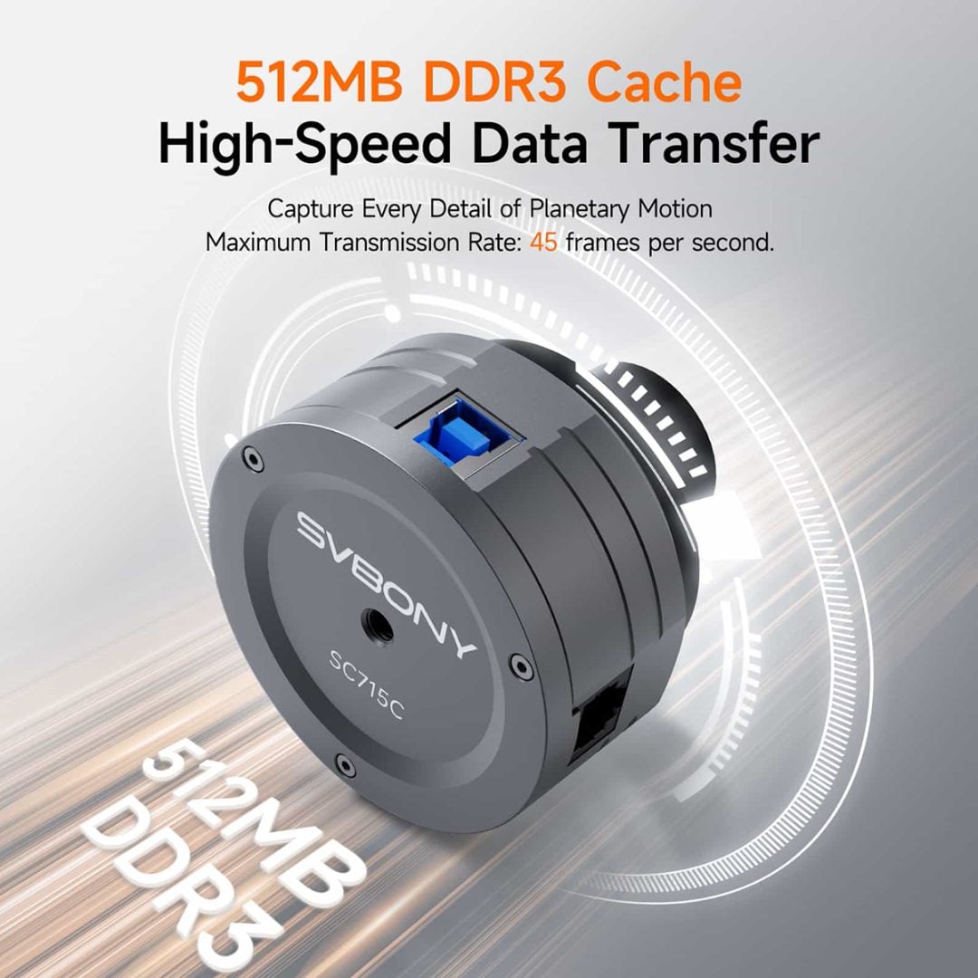 The camera includes a 512 MB DDR3 buffer