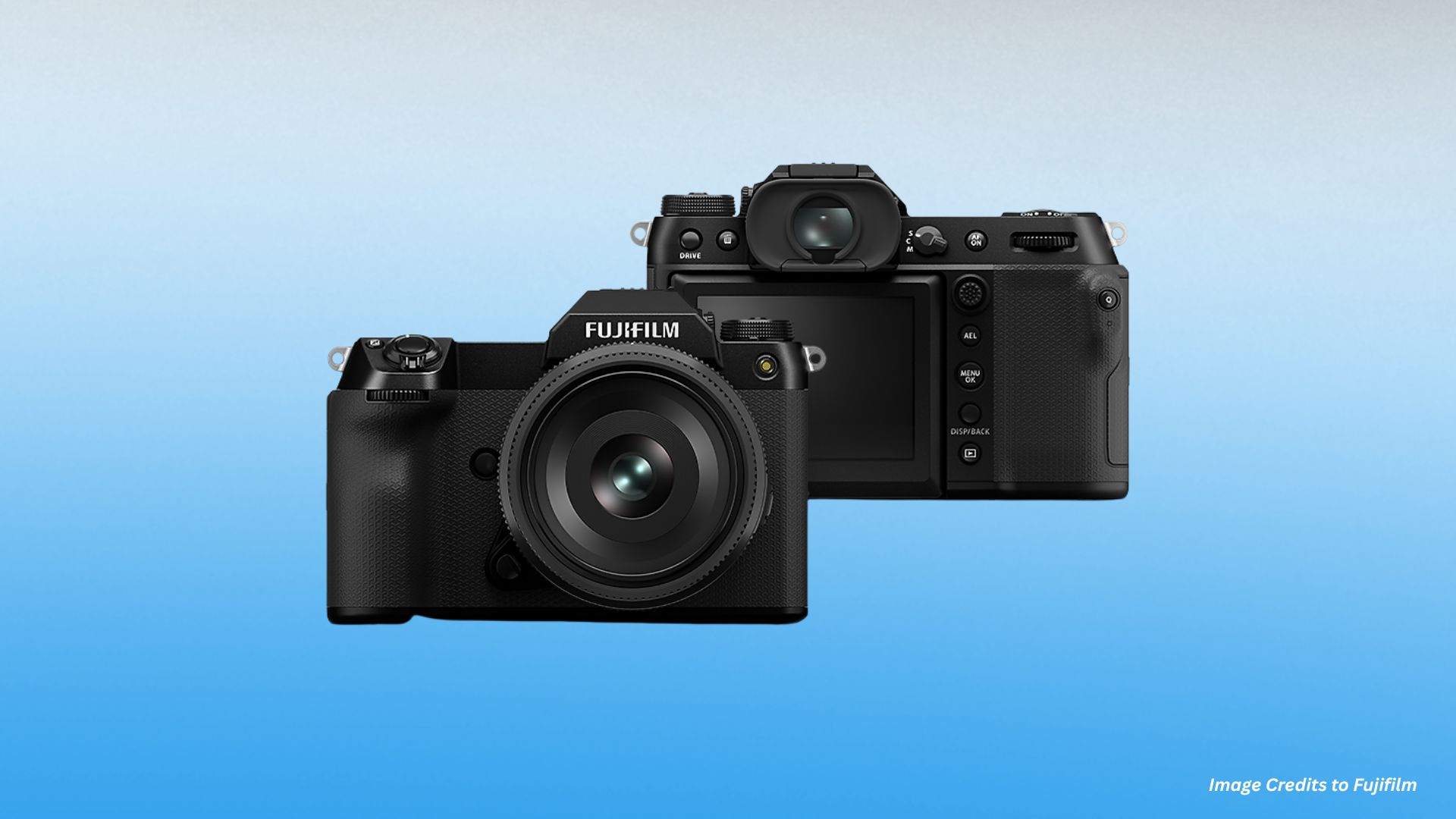 Medium format mirrorless camera featuring 102MP sensor, exceptional image quality, in-body stabilization, weather sealing, and professional video features.