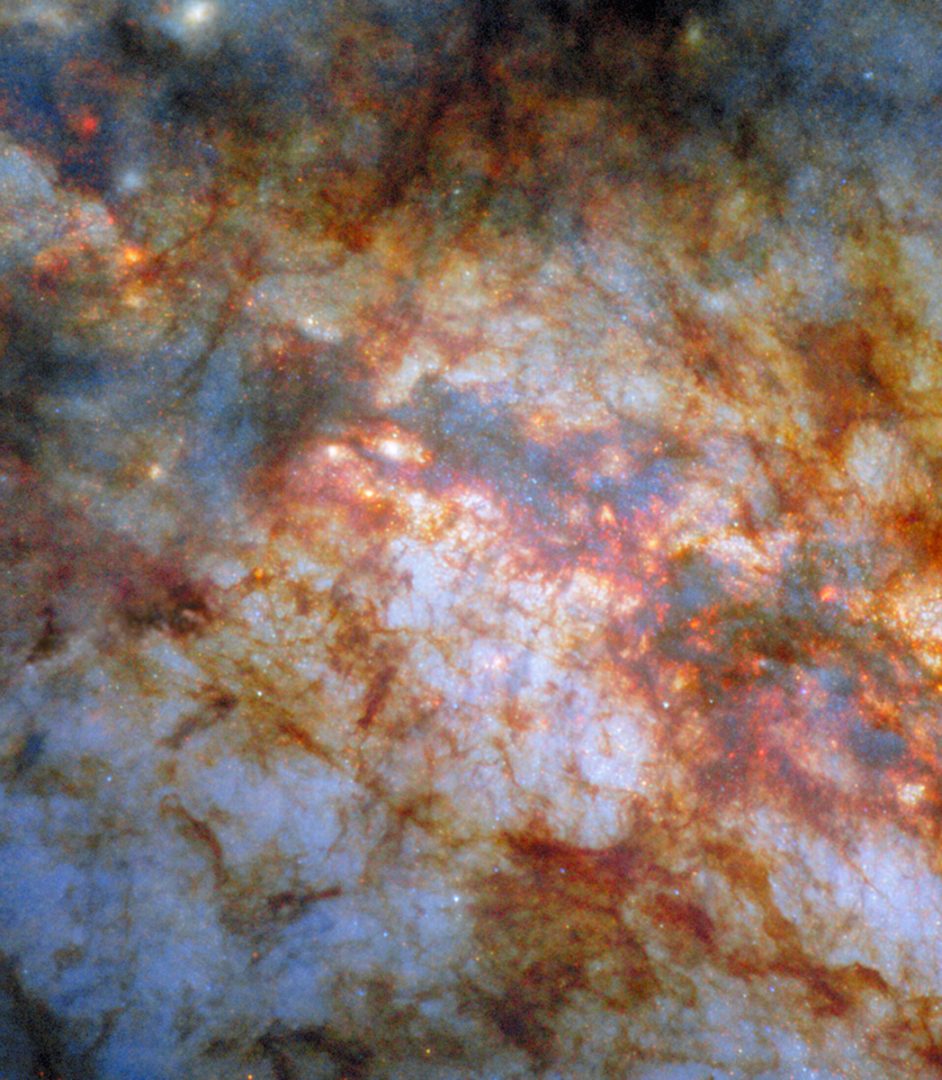 The new close-up of the Cigar galaxy by the Hubble Space Telescope. Credit: ESA/Hubble & NASA, W. D. Vacca
