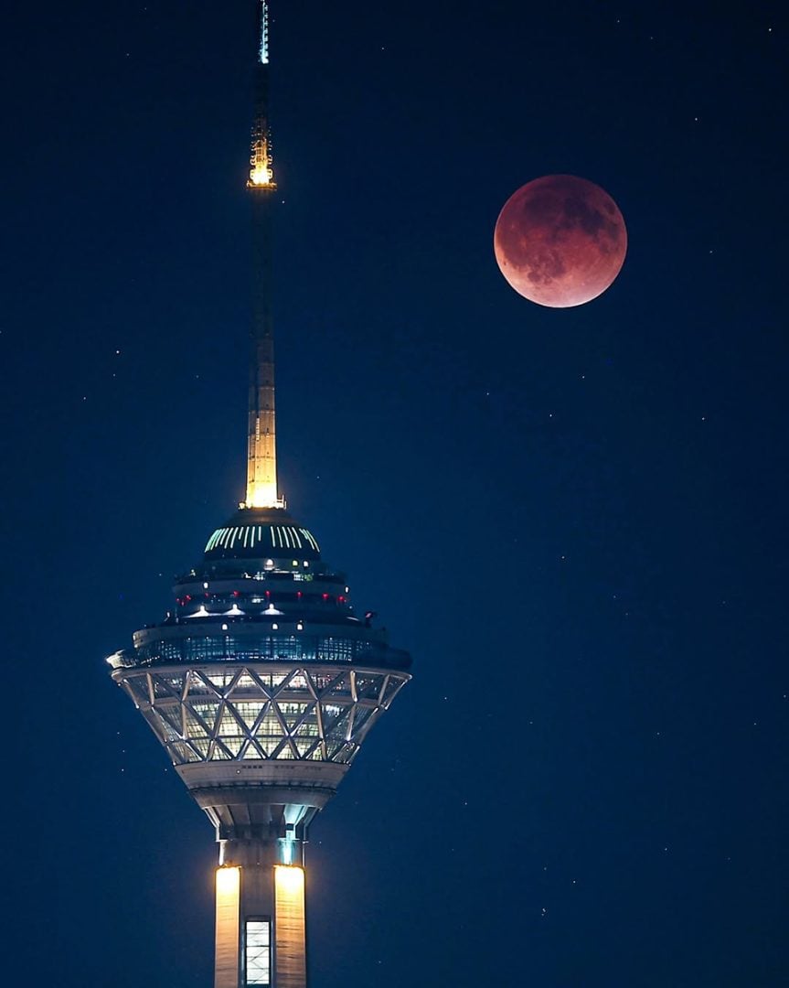 Masoud Shahrestani captured this image of the total lunar eclipse from Tehran, Iran.