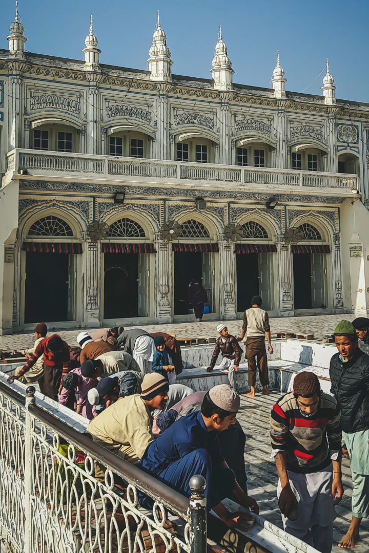 People doing abolition in Mazar Golra Sharif, Rawalpindi, Pakistan