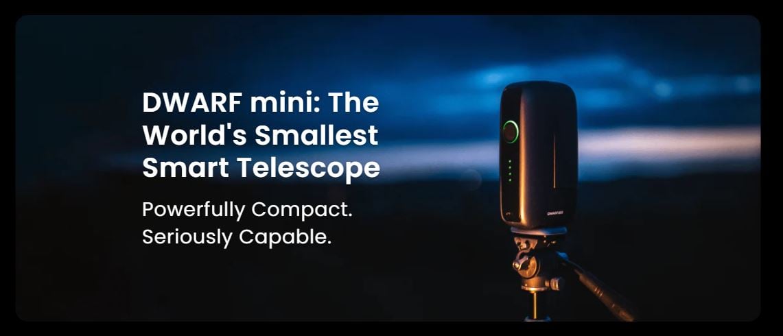 It is a small yet capable smart telescope