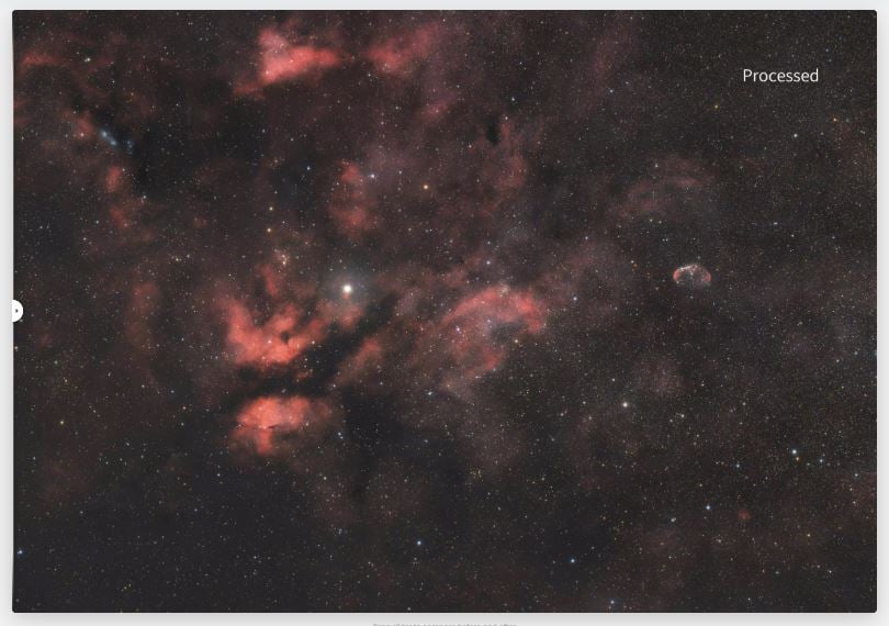The Sadr region photographed with ToupTek HOPE D60 astrograph (via ToupTek)