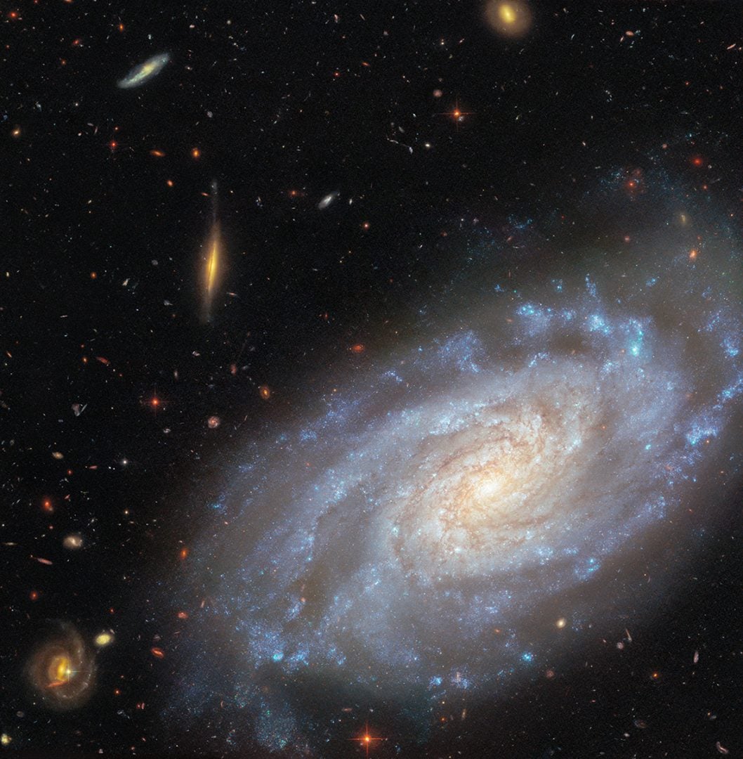 A wider view of NGC 3370. Credit: ESA/Hubble & NASA, A. Riess, K. Noll