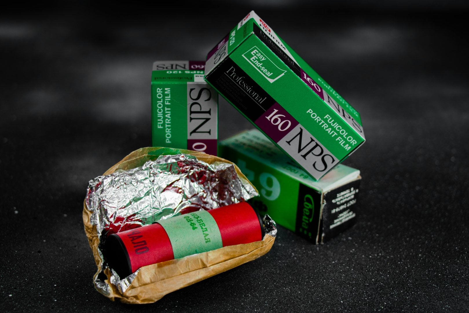 A box of film roll