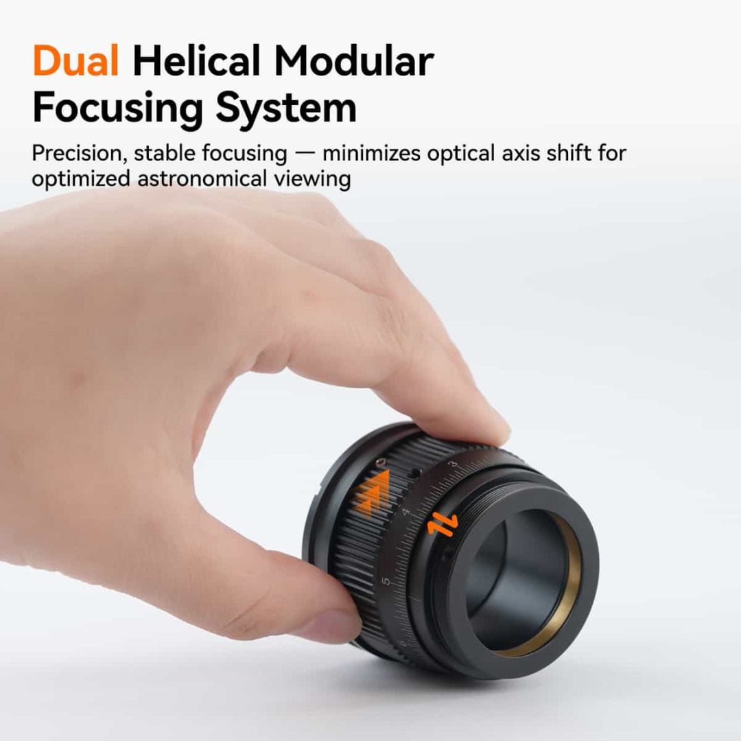 The OAG features a dual helical focuser