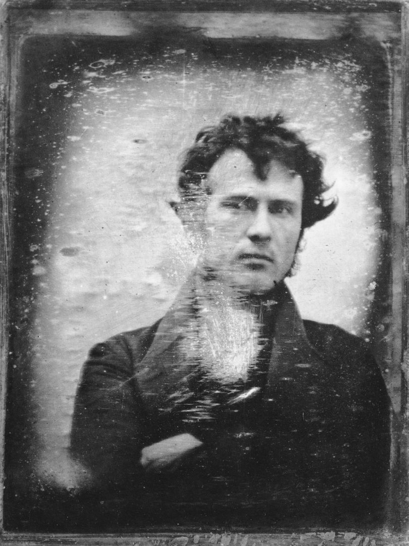 Robert Cornelius’ self-portrait. Source: Wikimedia Commons