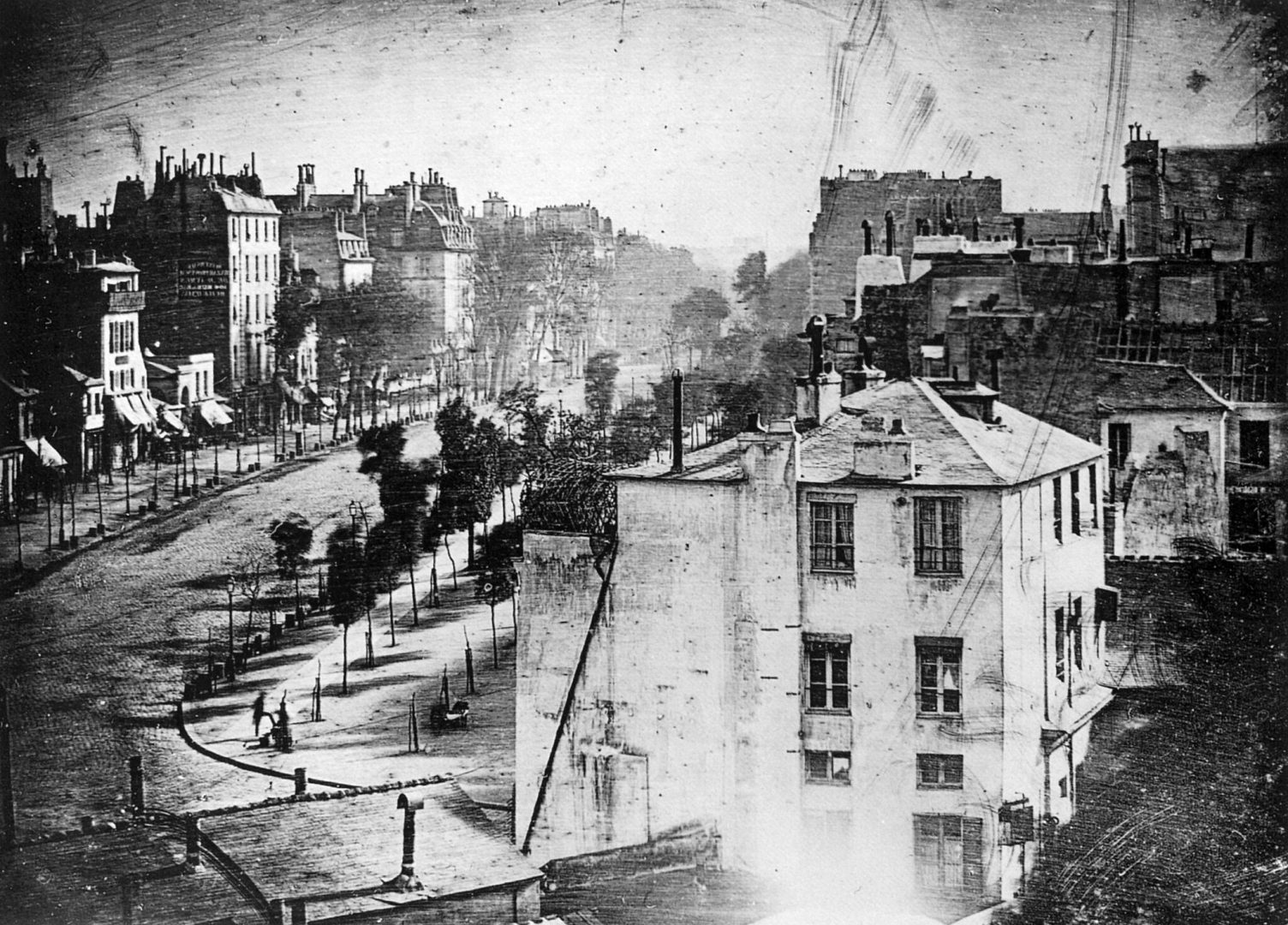 Boulevard du Temple by Louis Jacques Mandé Daguerre. Source: Wikimedia Commons