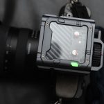 The VIltrox Spark Z3 on the Fujifilm X-Pro 3 against a black leather backdrop.