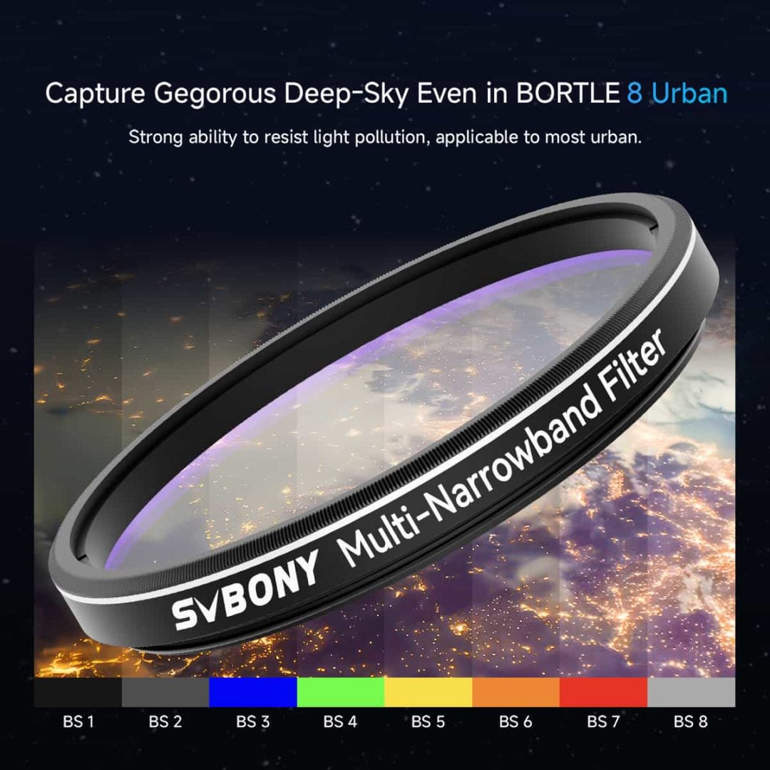 The SV240 filter is made for urban astrophotography