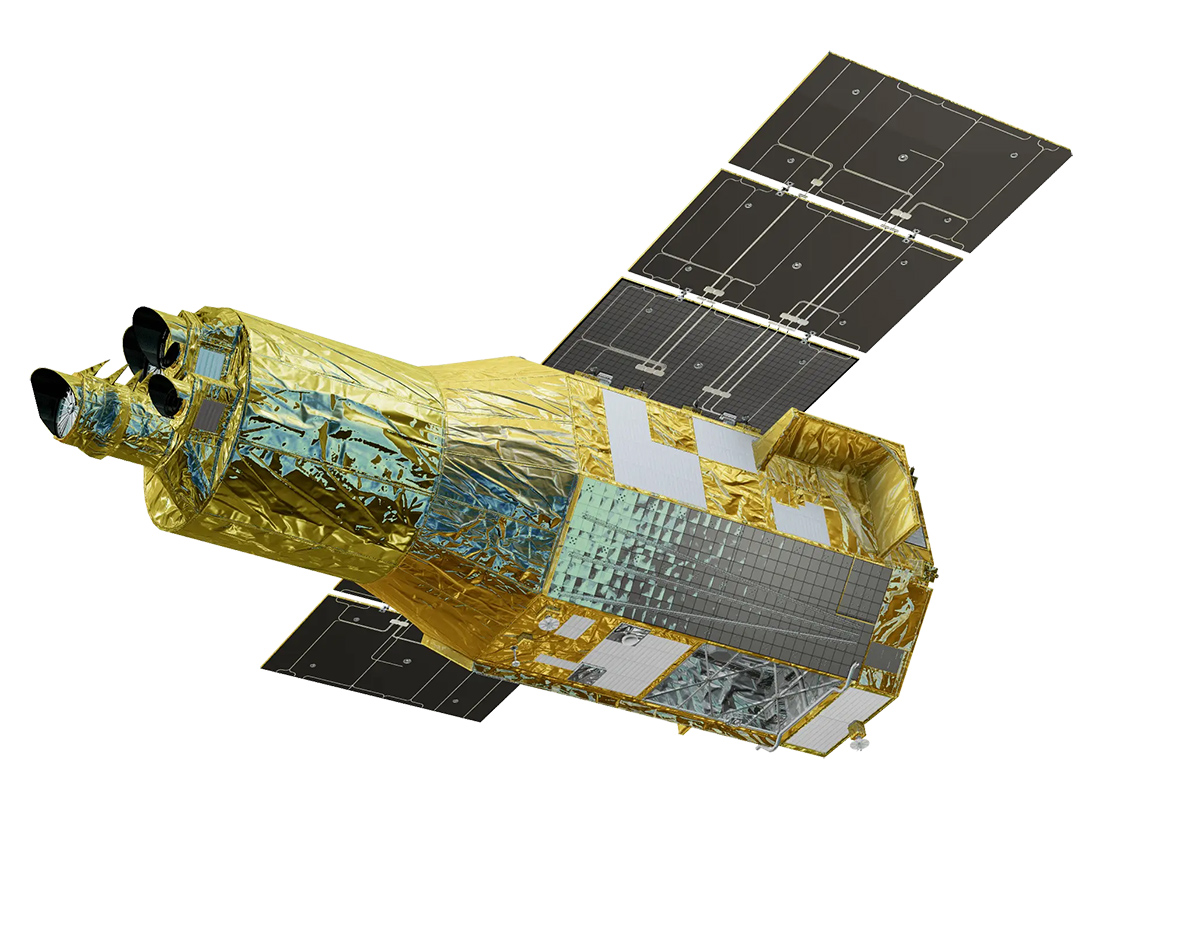 X-Ray Imaging and Spectroscopy Mission (XRISM) spacecraft. Credit: JAXA
