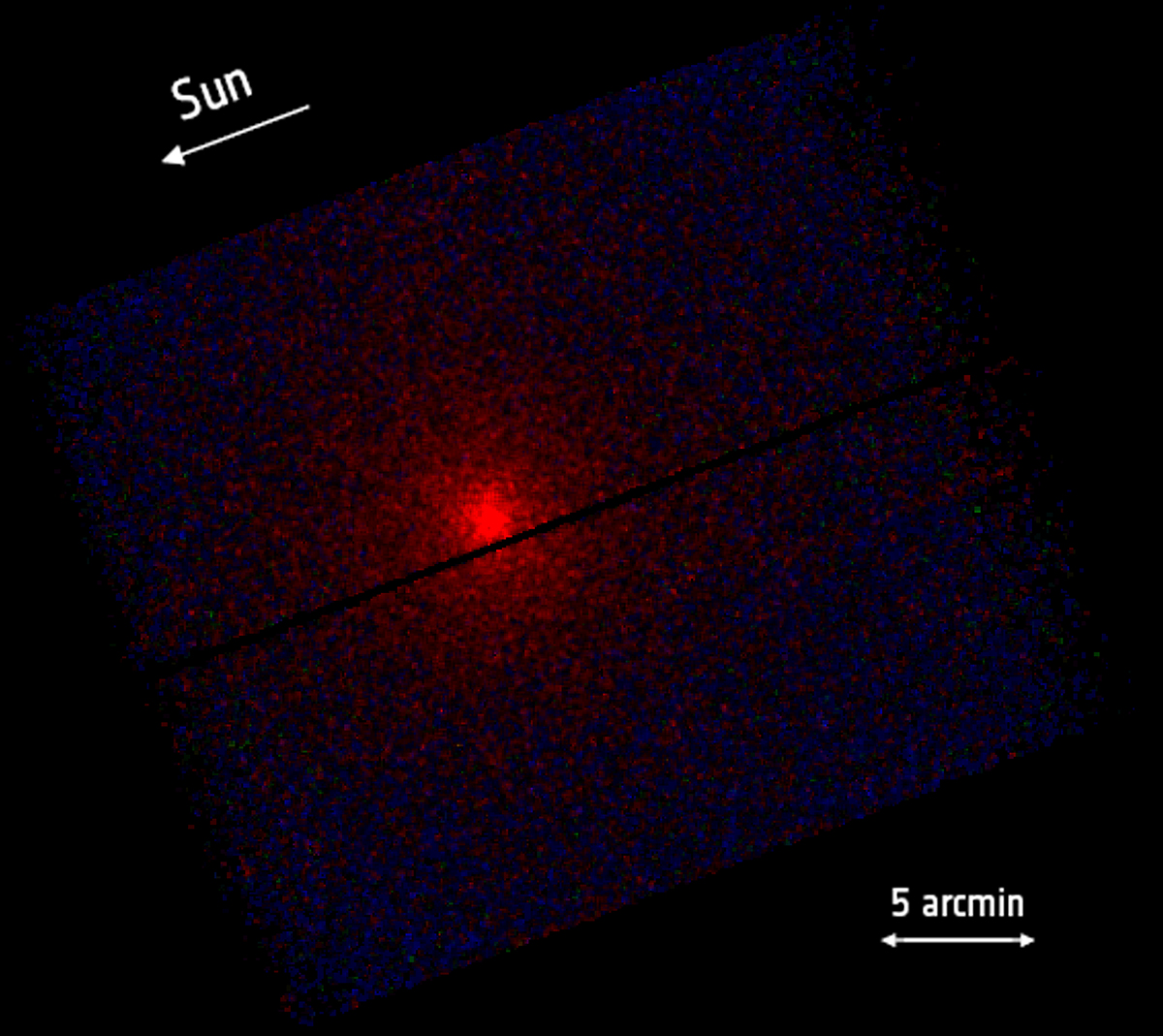 XMM-Newton's X-ray image of interstellar comet 3I/ATLAS. Credit: ESA/XMM-Newton/C. Lisse, S. Cabot & the XMM ISO Team