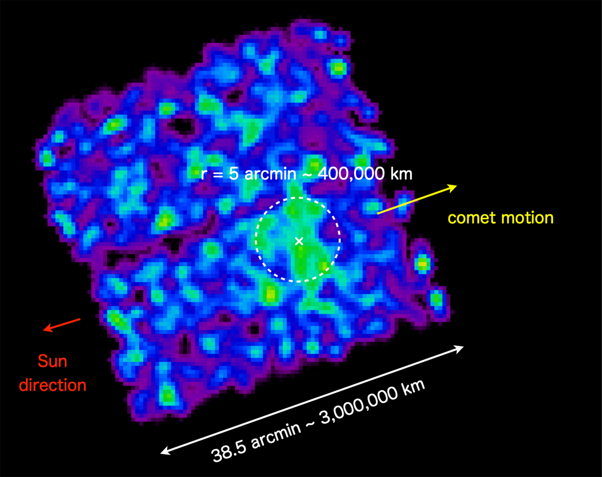 XRISM's x-ray image of interstellar comet 3I/ATLAS. Credit: JAXA