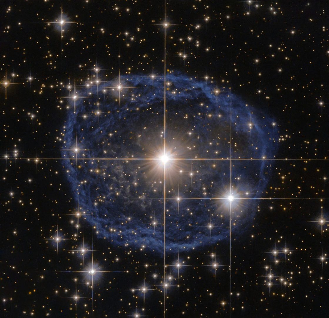 Hubble's image of a Wolf-Rayet star WR 31a. Credit: ESA/Hubble & NASA, Acknowledgement: Judy Schmidt